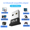 V5.0 Wireless USB Dongle Bluetooth-compatible 5.0 Adapter Aux Receiver for Laptop/Keyboard/Mouse/Speaker/Headset/Printer/Gamepad