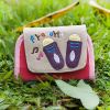 [Fly Away] Embroidered Applique Card Holder / ID Holder / Coin Purse Wallet (4.6*3.5)