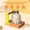 5-in-1 Cat Scratching Board Set Durable Cardboard Reversible Double-sided Design with Bell Interactive Cardboard Cat Toy Indoor Cat Scratching Board