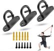 3-piece wall-mounted exercise anchor, resistance band wall hook, home gym installation anchor, physical therapy yoga fitness exercise, ceiling mounted