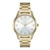 George Men's Watch: Gold Tone Case, Silver Sunray Dial, Gold Tone Metal Bracelet (FMDOGE044)