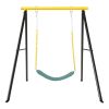 Porch Swing Frame, Heavy Duty A-Frame Swing Set, Swing Stand Frame for Yoga Hammock Saucer Baby Porch Swing, Swing Sets for Backyard Outdoor Indoor, Y