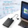 ORICO USB 3.0 to SATA III 2.5" External Hard Drive Enclosure for 2.5 Inch 7mm-9.5mm SATA HDD/SSD Tool Free [UASP Supported]; Black(2189U3)