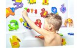 Non Toxic Foam Bath Toys 52 Items Premium Educational Floating Bathtub Preschool Alphabet Letters Animals Fun Bathing for Baby Toddlers Kids Girls Boy