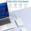 2.5 Inch External Hard Drive Enclosure USB 3.0 To SATA III For 7mm And 9.5mm SATA HDD SSD Tool Free [UASP Supported] White (25PW1-U3)