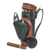 Multi-purpose PU Leather Golf Bag Cigar Bag With Handle