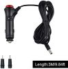 12V/24V Car Cigarette Lighter Power Supply Adapter Male Plug Extension Cable with Switch Button DC 5.5mm x 2.1mm/DC 2.5mm x 0.7mm/DC 3.5mm x 1.35mm