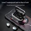 Wireless Sports Headset With RGB Multicolor Light; Metal Mechanical Style BT Earphone