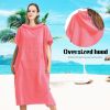 Mutao Swimming Hooded Towel Surf Poncho Changing Robe; Quick Dry Microfiber Changing Towel With Pocket And Hood For Outdoor Indoor One Size Unisex