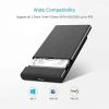 ORICO USB 3.0 to SATA III 2.5" External Hard Drive Enclosure for 2.5 Inch 7mm-9.5mm SATA HDD/SSD Tool Free [UASP Supported]; Black(2189U3)