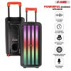 5 Core Bluetooth Speaker Karaoke Machine ‚Ä¢ 8" 3 Way Speaker ‚Ä¢ Portable Singing PA System ‚Ä¢ w DJ Light ‚Ä¢ FM + TWS + USB + SD Card + AUX + REC ‚