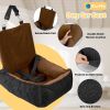 Dog Car Seat Removable Cleaning Pet Seat with Storage Bag and Safety Belt Fixed Pet Car Seat Suitable for Small and Medium Dogs Car Seat Travel Dog Ca