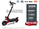 3600W electric folding scooter 21Ah lithium battery C type shock absorption 65 km/h load 130kg climb 35¬∞ range 45-65km LED MOOD lighting