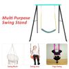 Porch Swing Frame, Heavy Duty A-Frame Swing Set, Swing Stand Frame for Yoga Hammock Saucer Baby Porch Swing, Swing Sets for Backyard Outdoor Indoor, C