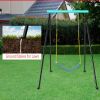 Porch Swing Frame, Heavy Duty A-Frame Swing Set, Swing Stand Frame for Yoga Hammock Saucer Baby Porch Swing, Swing Sets for Backyard Outdoor Indoor, C