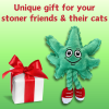 Lil' MJ the Weed Leaf 420 Cat Toy