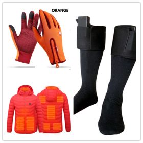 Winter Gloves Touch Screen Riding Motorcycle Sliding Waterproof Sports Gloves With Fleece (Option: SET1-L)