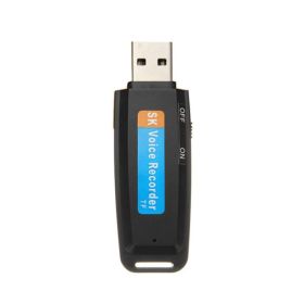 SK-001 U Disk Shaped Recorder USB 2.0 Digital Voice Recorder Flash Drive Mini Audio Recorder built in 32GB (momory: 32GB/black)