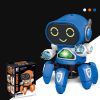 Six Claws Dancing Robot Toy For Kids; Walking Robot With Flashing Colorful Lights Music For Kids; And Has Moving Hands; Electronic Toy For Girls Great