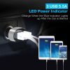 USB Car Charger 30W 5.5A 3 USB Port Cigarette Lighter Charger Adapter