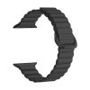 Silicone Magnetic Apple Watch Band Compatible with Apple Watch 38mm 40mm 41mm 42mm 44mm 45mm 49mm, Adjustable Strong Magnetic Loop Bands for iWatch Se