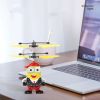 Induction Aircraft; Little Cute Figure With Light; Indoor Flying Toys For Children Over 14 Years Old