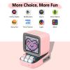 Retro Pixel Art Bluetooth Portable Speaker Alarm Clock DIY LED Display Board; Cute Gift Home Light Decoration